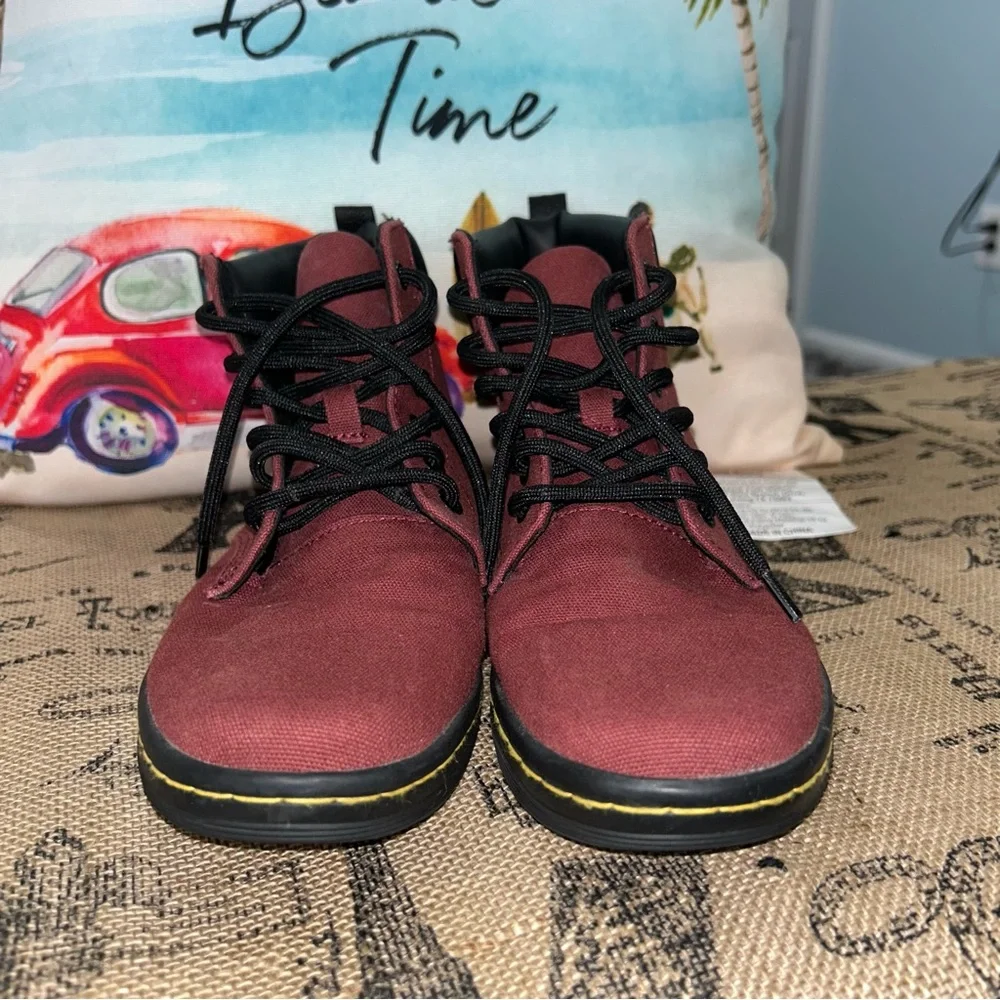 Dr. Martens Burgundy Sneakers - Picture 4 of 12